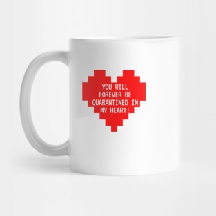 Big red heart with text Mug